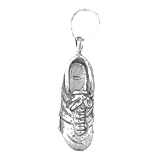 Sterling Silver Tennis Shoes Pendant