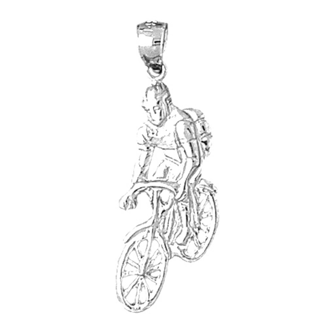 Sterling Silver Cycler Pendant