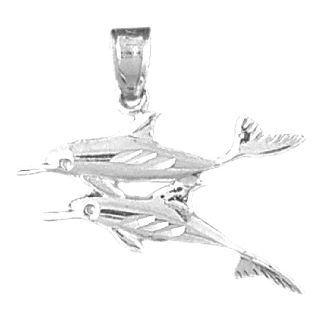 Sterling Silver Dolphin Pendant