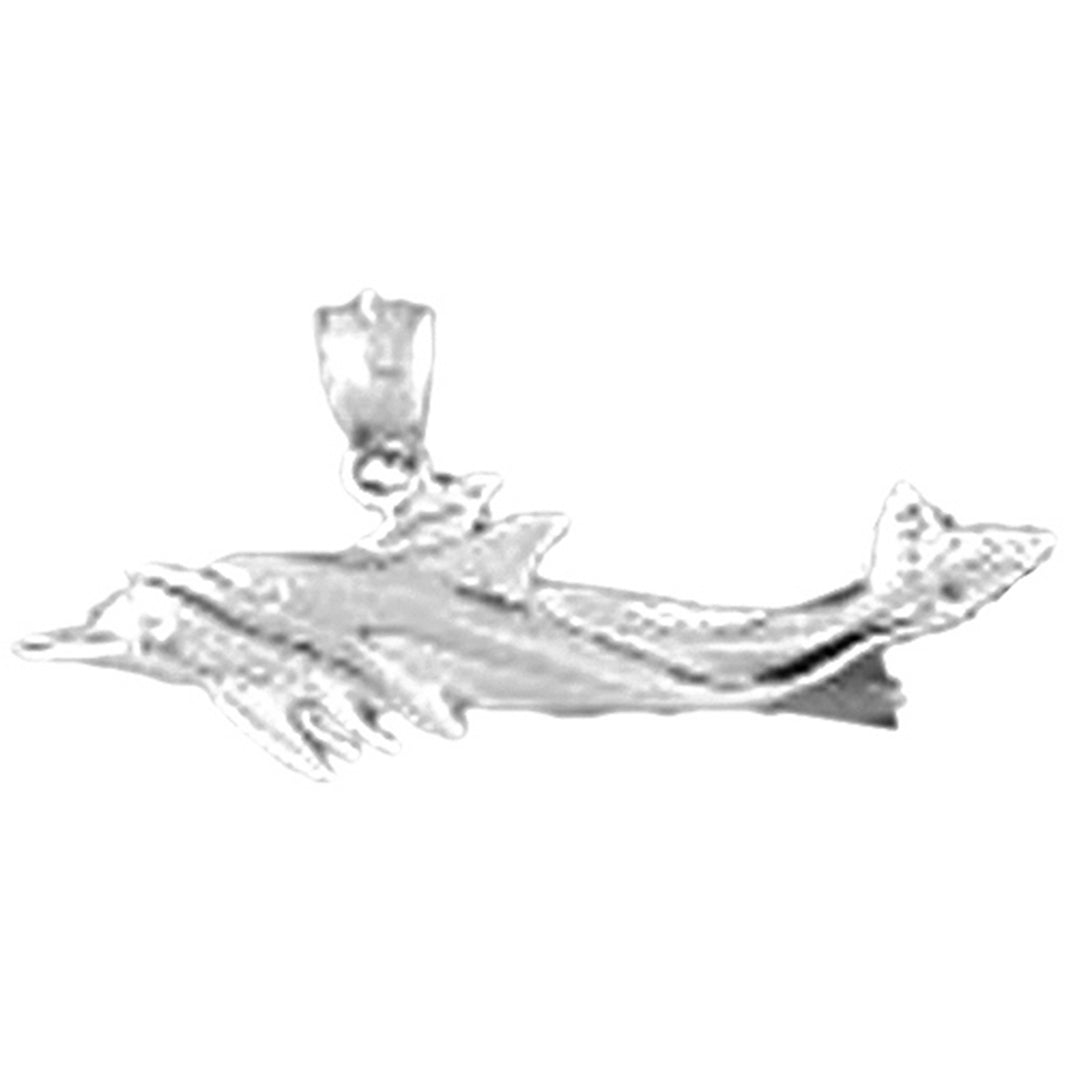 Sterling Silver Dolphin Pendant