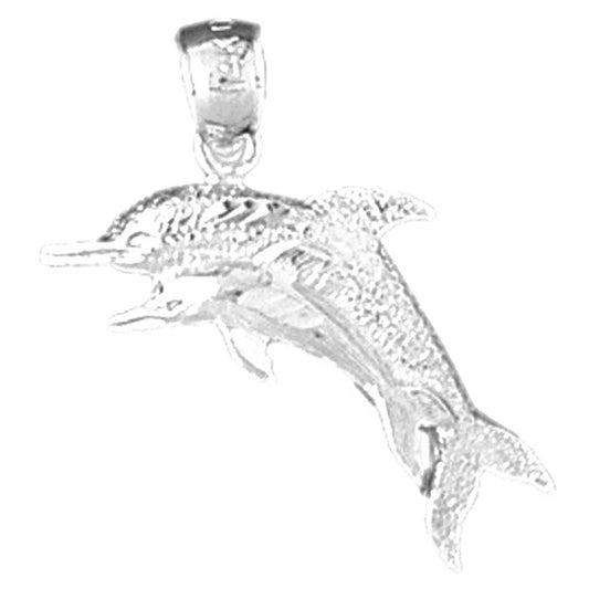 Sterling Silver Dolphin Pendant