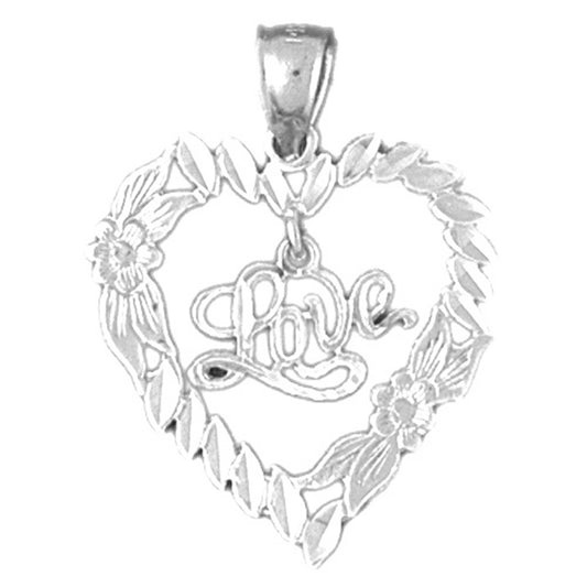 Sterling Silver Love Heart Pendant