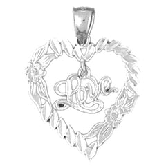 Sterling Silver Love Heart Pendant
