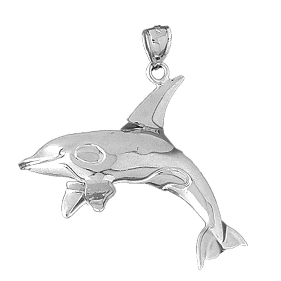 Sterling Silver Dolphin Pendant