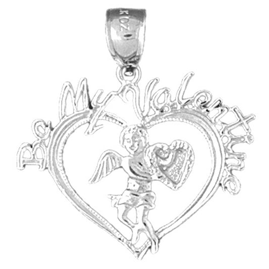 Sterling Silver Two Hearts Pendant