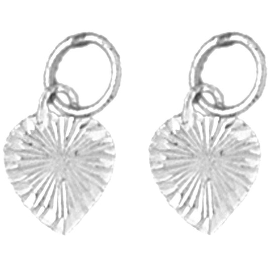 Sterling Silver 13mm Heart Earrings