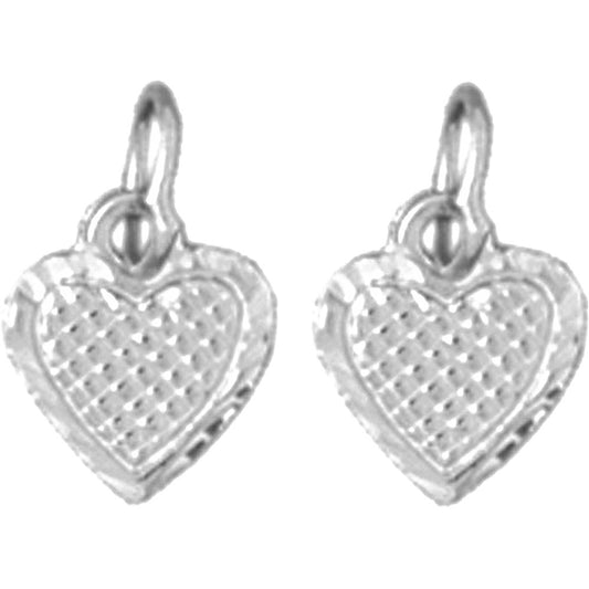 Sterling Silver 12mm Heart Earrings