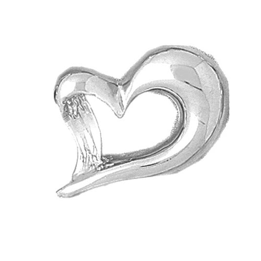 Sterling Silver Floating Heart Pendant