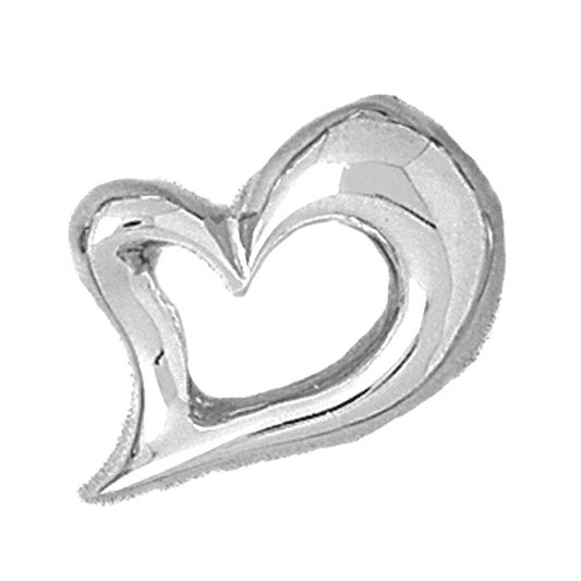 Sterling Silver Floating Heart Pendant