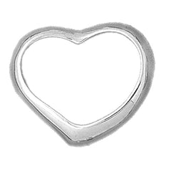 Sterling Silver Floating Heart Pendant