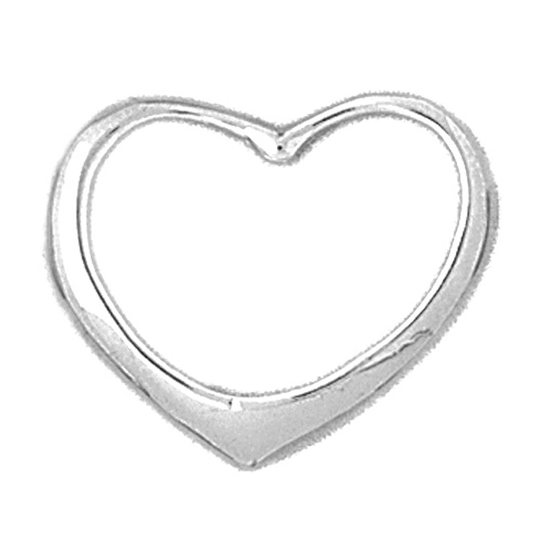 Sterling Silver Floating Heart Pendant