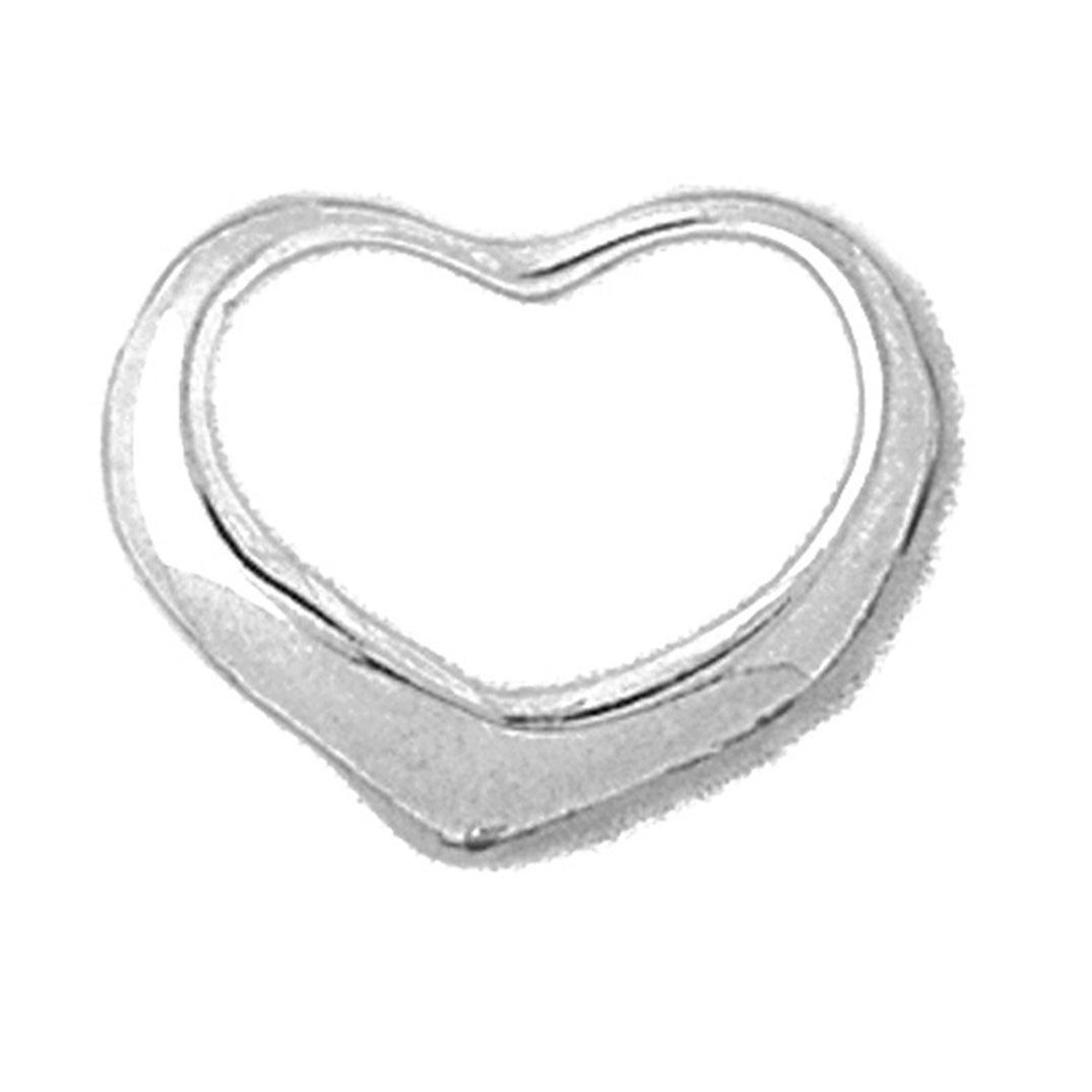 Sterling Silver Floating Heart Pendant