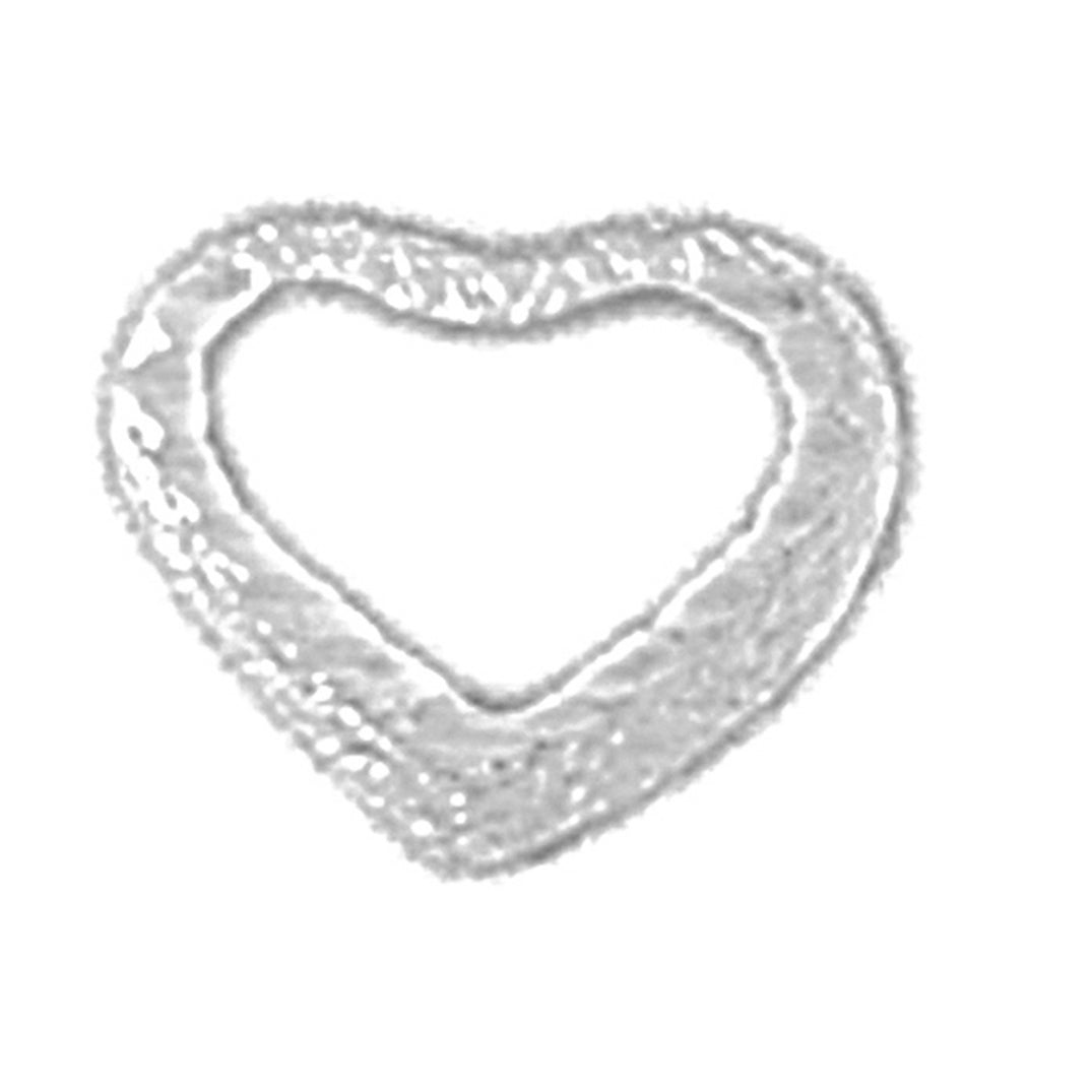 Sterling Silver Floating Heart Pendant