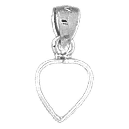 Sterling Silver Floating Heart Pendant