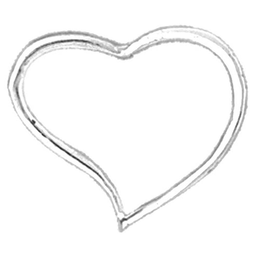 Sterling Silver Floating Heart Pendant