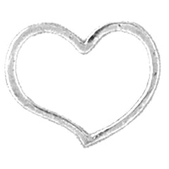 Sterling Silver Floating Heart Pendant