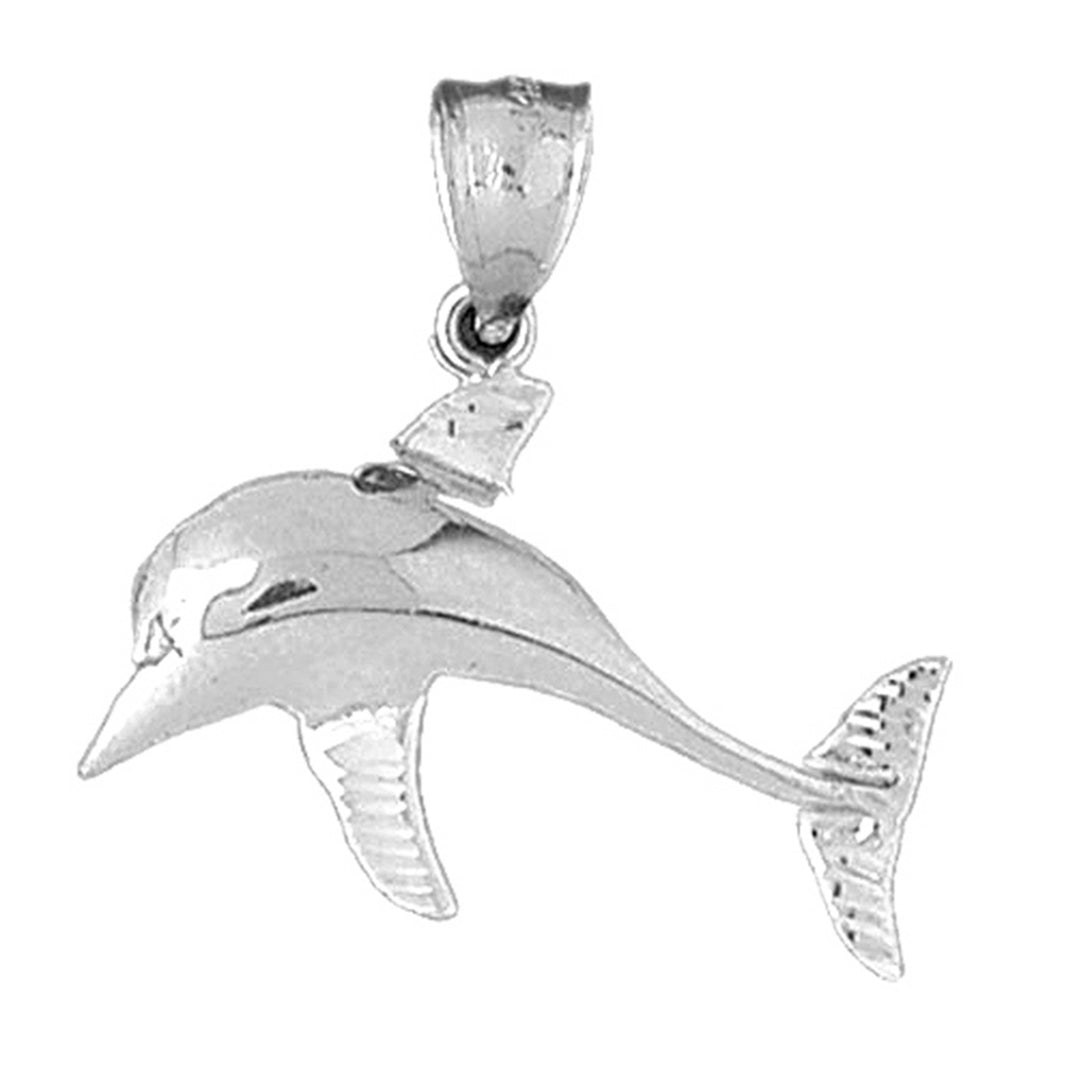 Sterling Silver Dolphin Pendant