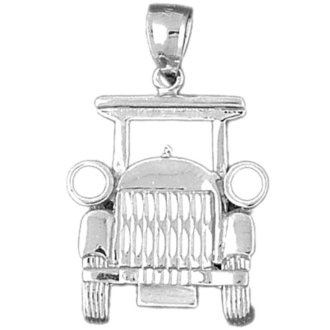 Sterling Silver Buggy Car Pendant