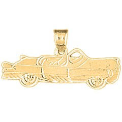 Yellow Gold-plated Silver Car Pendant