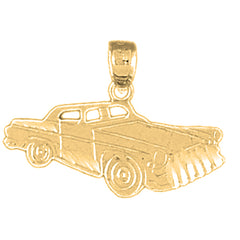 Yellow Gold-plated Silver Car Pendant