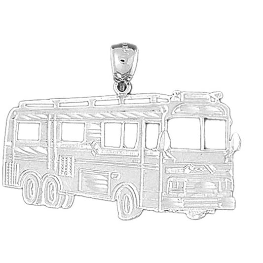 Sterling Silver Bus Pendant