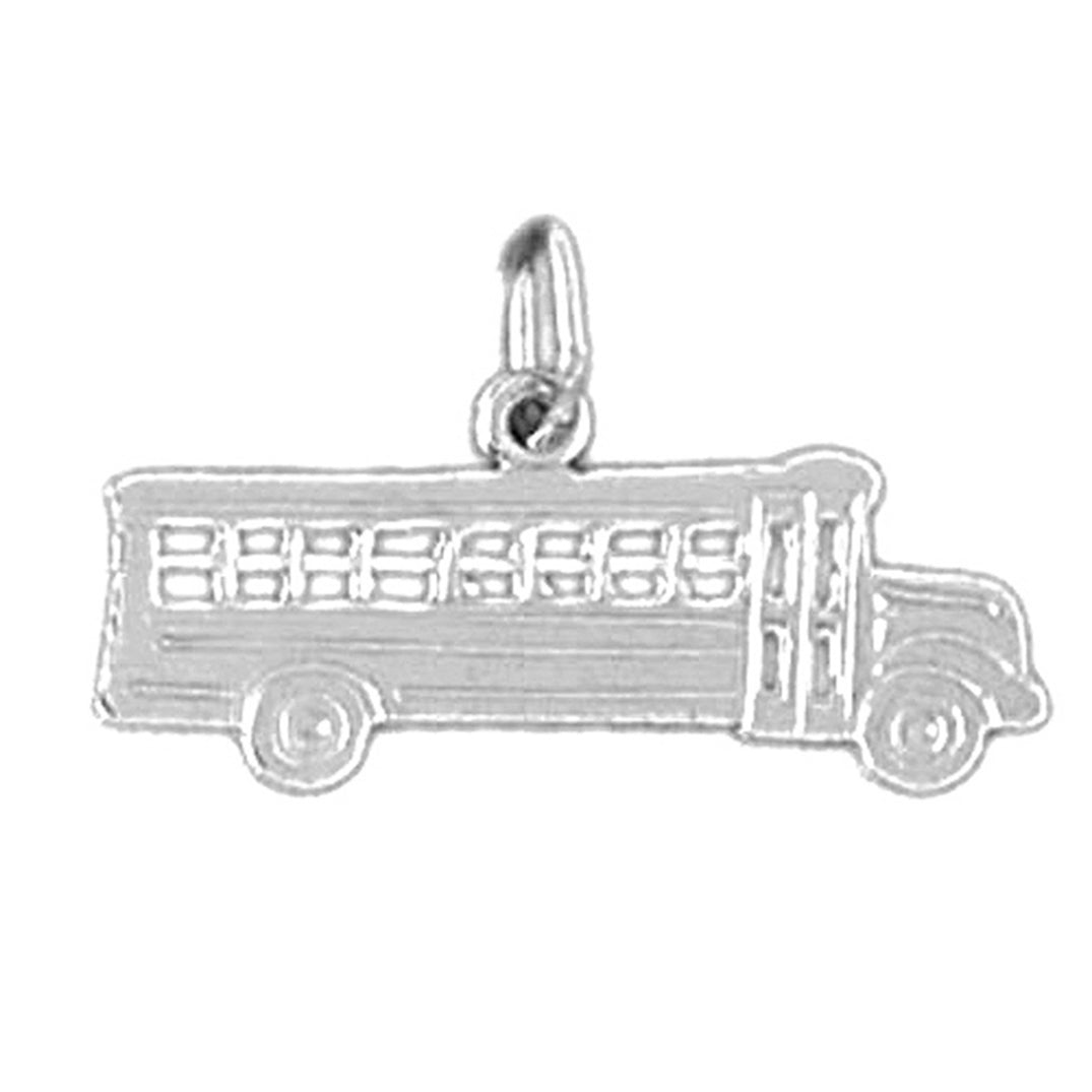 Sterling Silver Bus Pendant