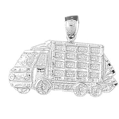 Sterling Silver Dump Truck Pendant