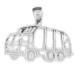 Sterling Silver Dump Truck Pendant