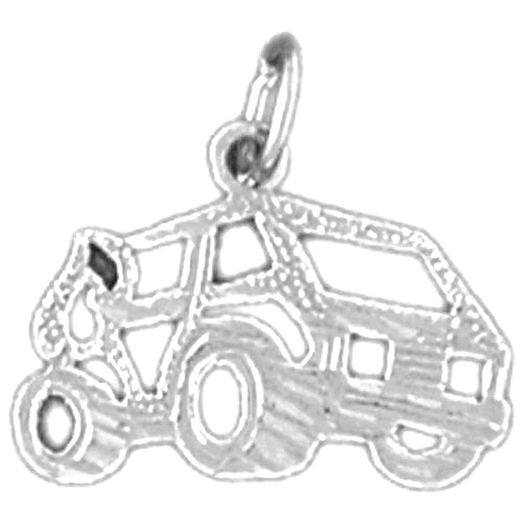 Sterling Silver Off Road Vehicle Pendant