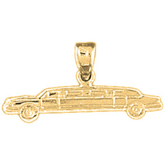 Yellow Gold-plated Silver Limo Pendant
