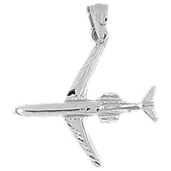 Sterling Silver Airplane Pendants