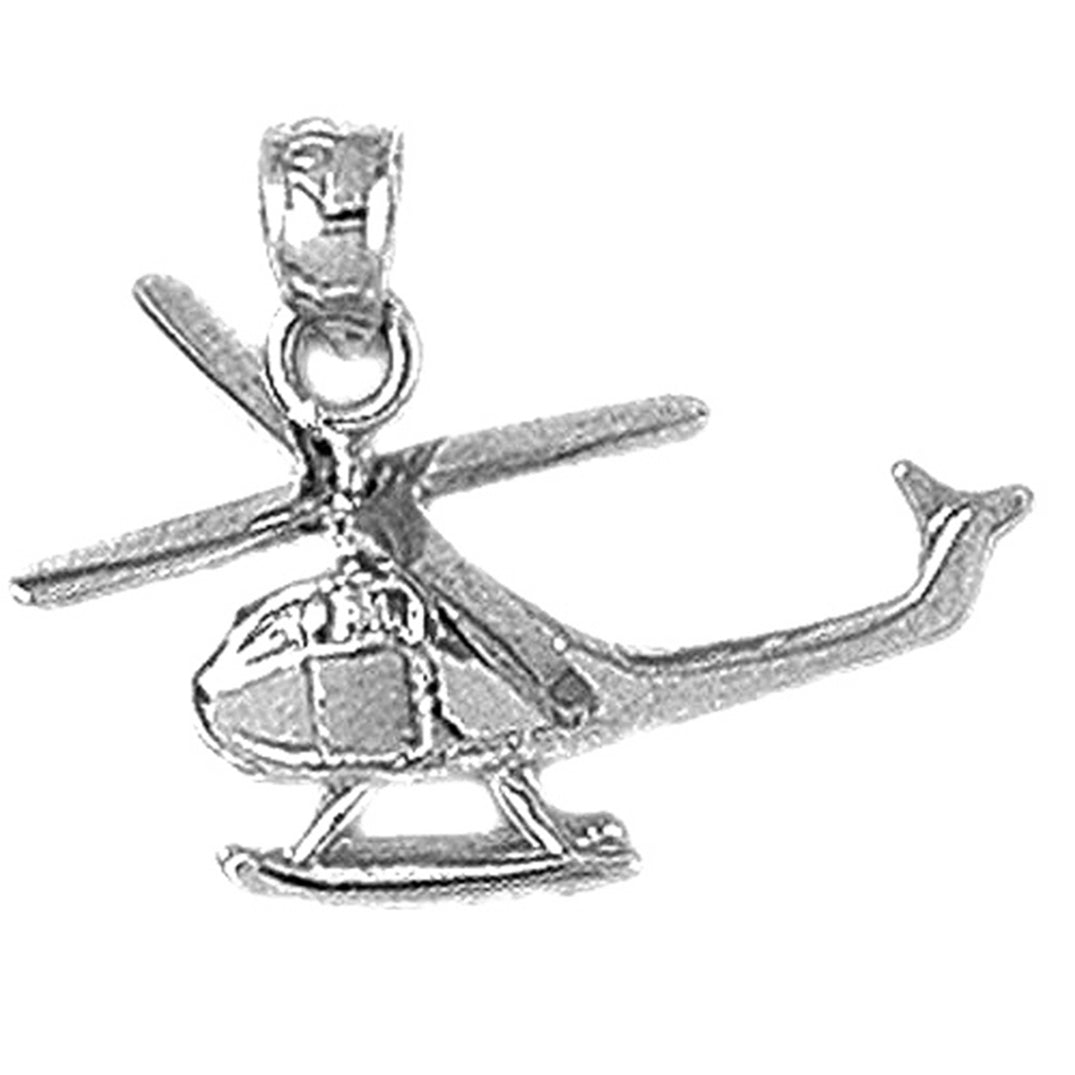 Sterling Silver Helicopter Pendants