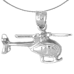 14K or 18K Gold Helicopter Pendant