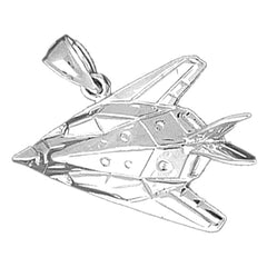 Sterling Silver Airplane Pendant