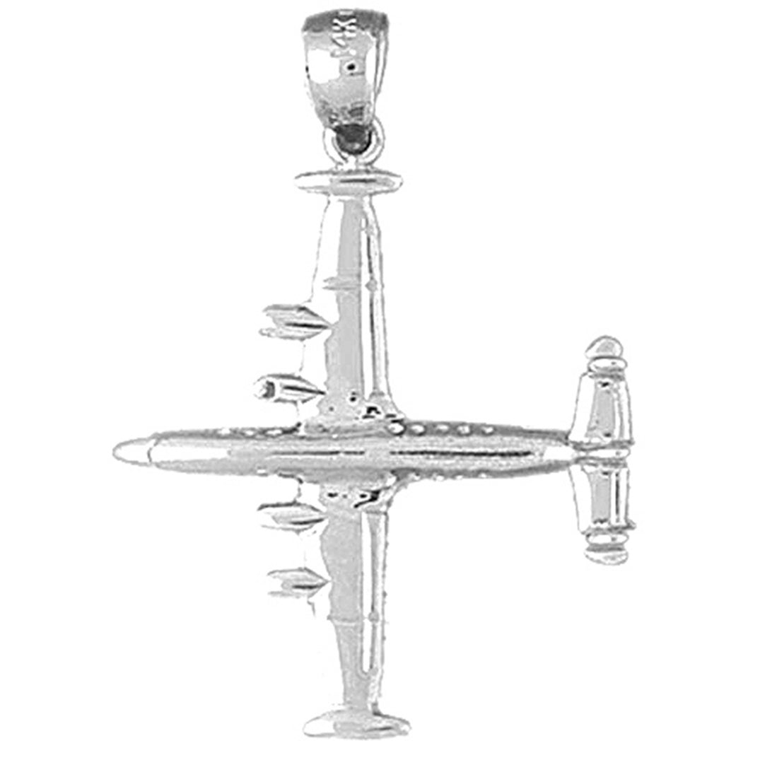 Sterling Silver Airplane Pendant