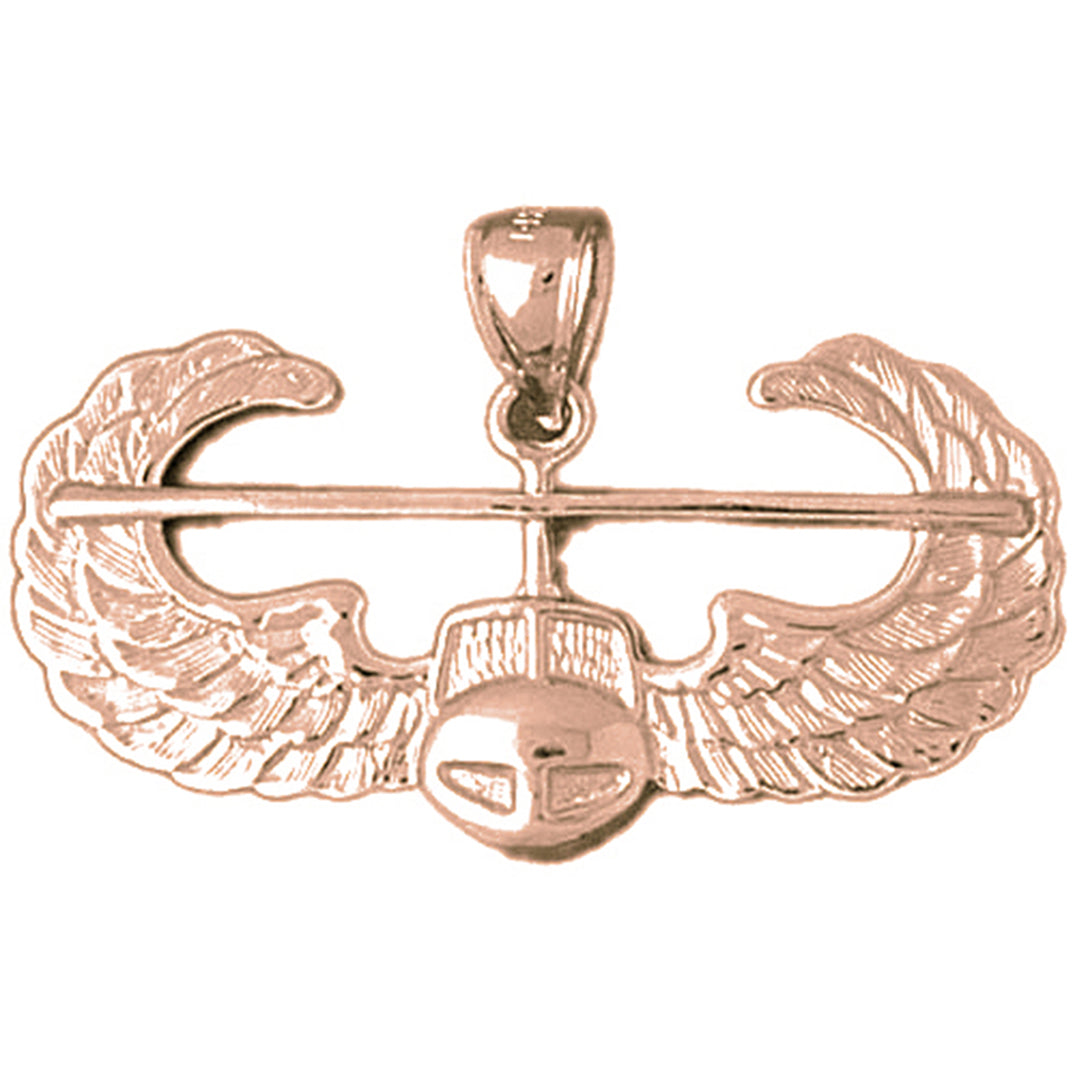 10K, 14K or 18K Gold United States Air Force Pendant