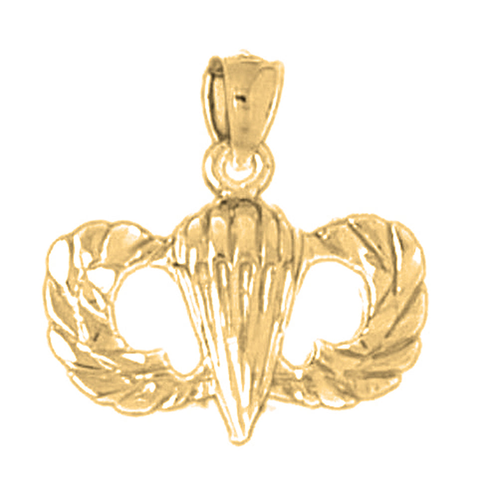 Yellow Gold-plated Silver United States Air Force Pendant
