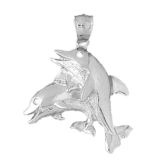 Sterling Silver Dolphin Pendant