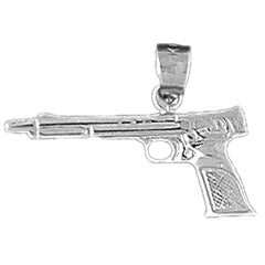 Sterling Silver Handgun Pendant