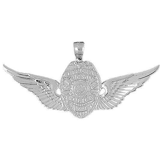 Sterling Silver Tucson Police Pendant