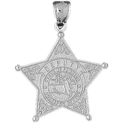 Sterling Silver State Of Florida Sheriff's Dept Pendant