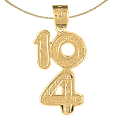 Sterling Silver 40455 Pendant (Rhodium or Yellow Gold-plated)