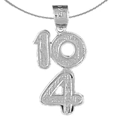 Sterling Silver 40455 Pendant (Rhodium or Yellow Gold-plated)