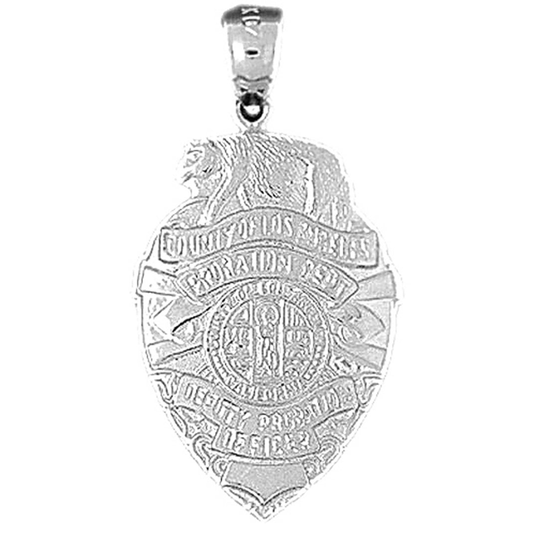 Sterling Silver County Of Los Angeles Pendant