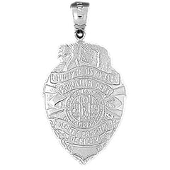 Sterling Silver County Of Los Angeles Pendant