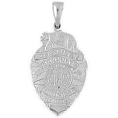 Sterling Silver Deputy Marshall Pendant