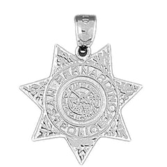 Sterling Silver San Bernadino Police Pendant