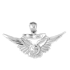 Sterling Silver United States Navy Pendant