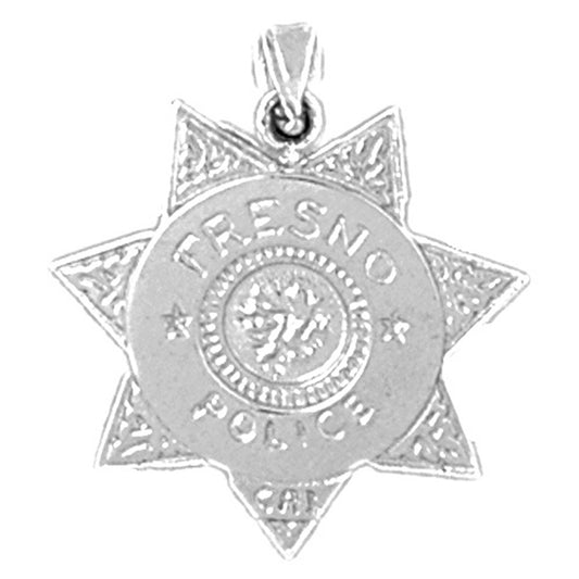 10K, 14K or 18K Gold Fresno Police Pendant