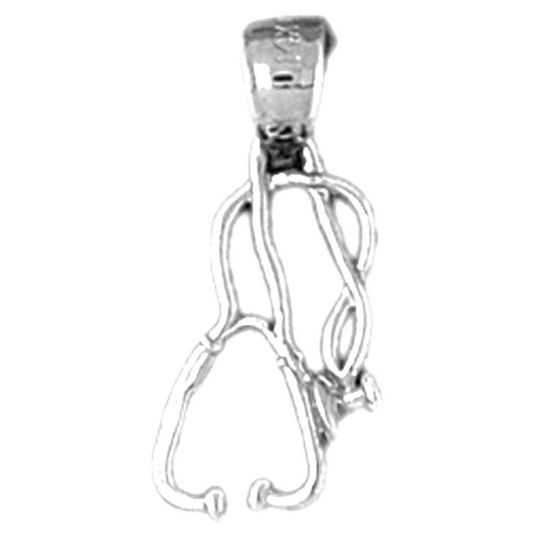 Sterling Silver Stethoscope Pendant